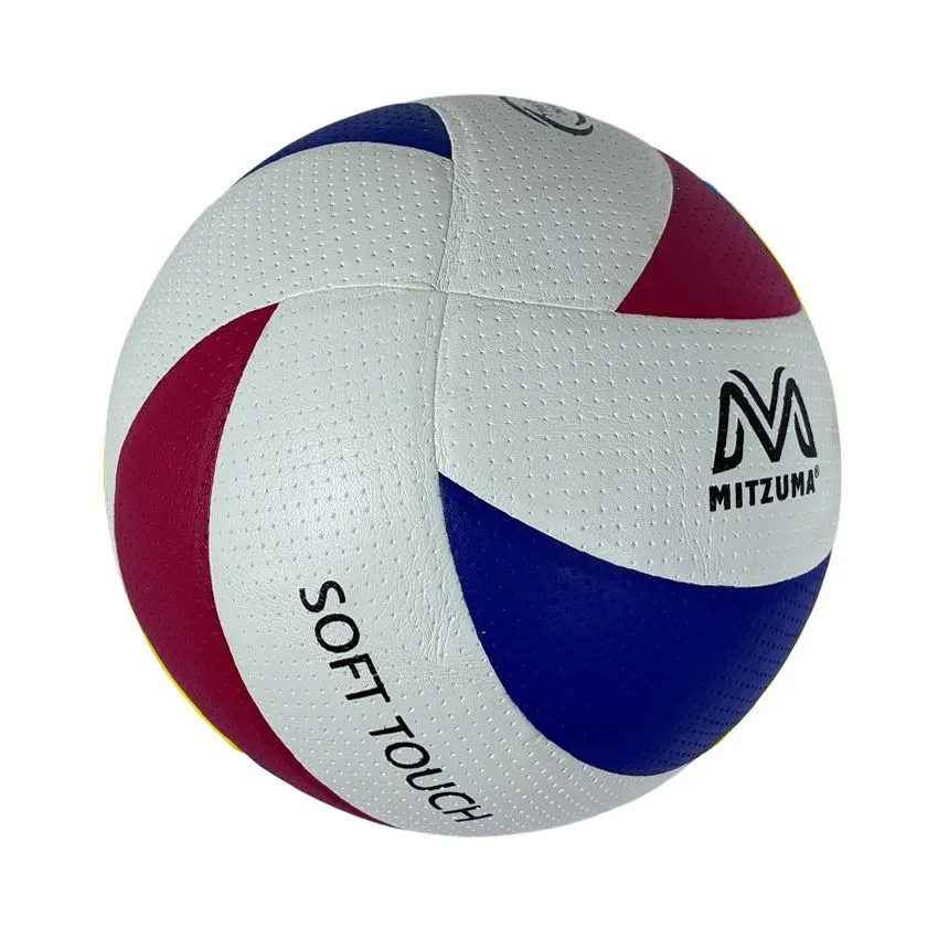 Mitzuma - Soft Touch PU Volleyball - MV100 - White/Blue/Red