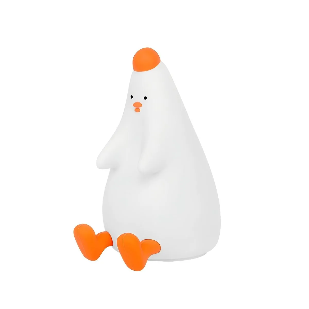 Cute Chicken Silicone LED Night Light, Rechargeable Touch Lamp