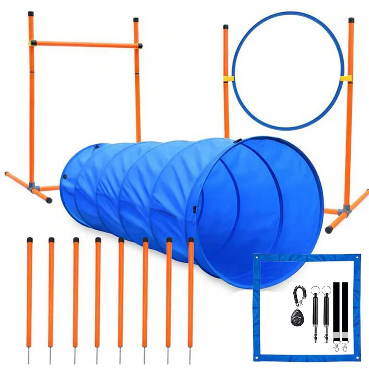 Dog Agility Training Equipment Set Dog Obstacle Course Outdoor Game for Dog