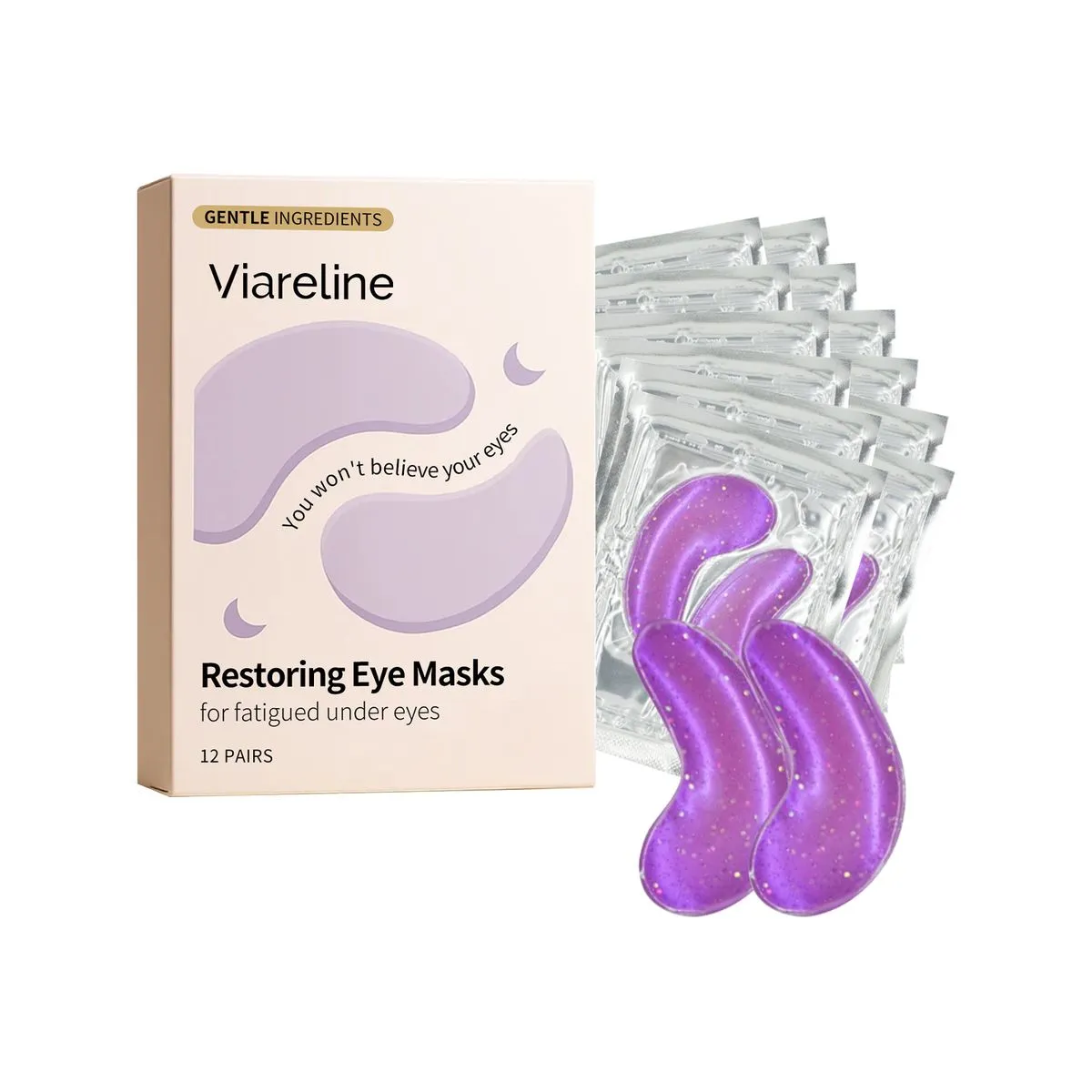 Anti-Wrinkle Patches Under Eye Reduce Fine Lines Puffiness-12 PAIRS