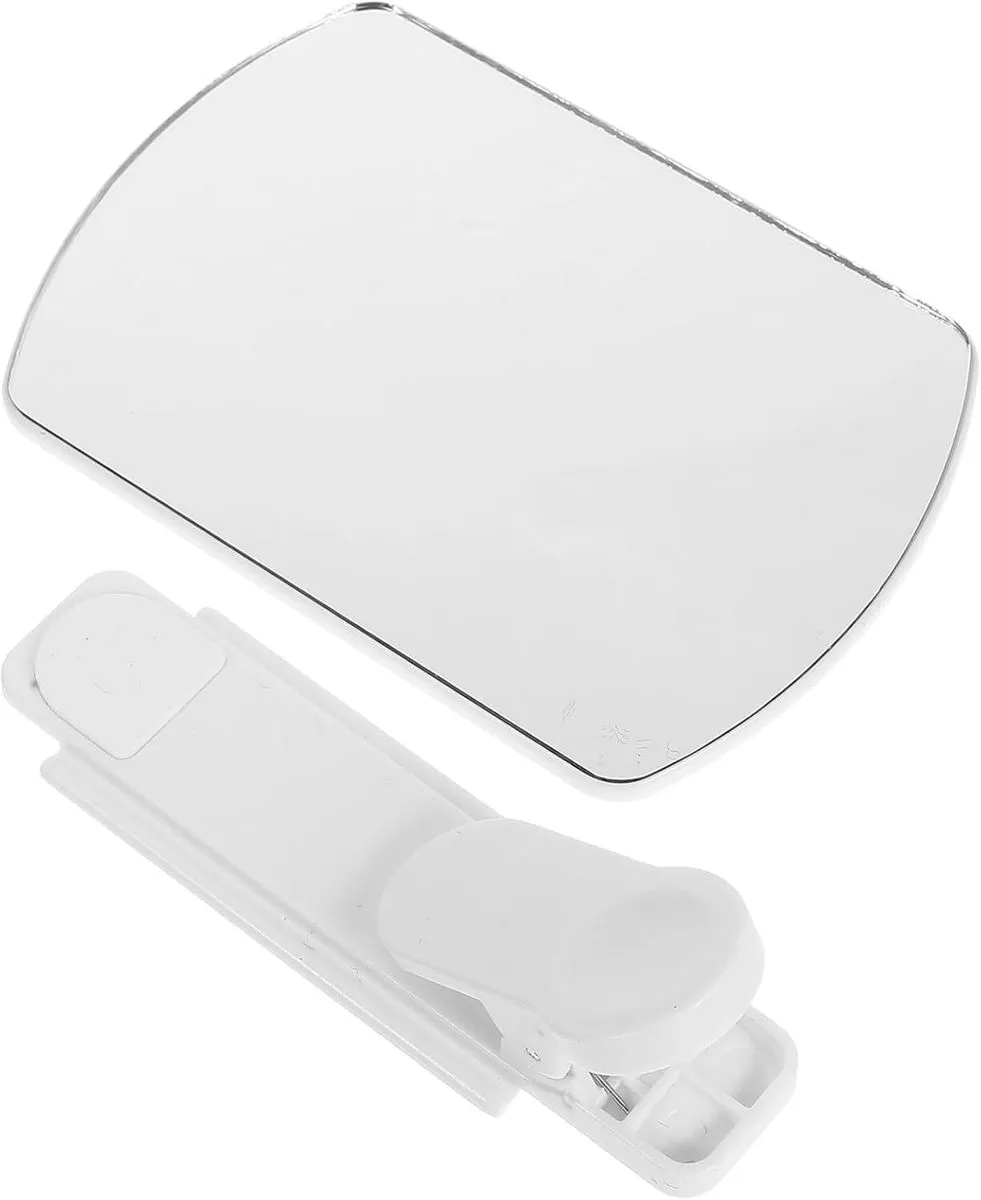Adjustable Phone Mirror Clip for Reflection Photography, White Large