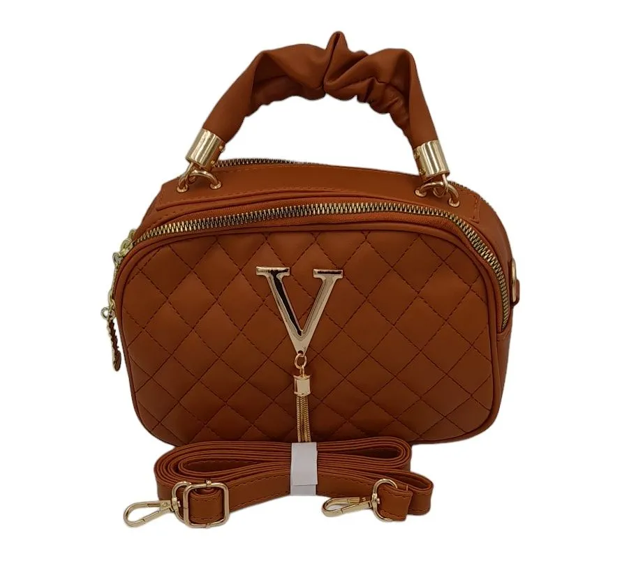 Small Everyday Crossbody Shoulder Handbags for Women Ladies Bags - Brown
