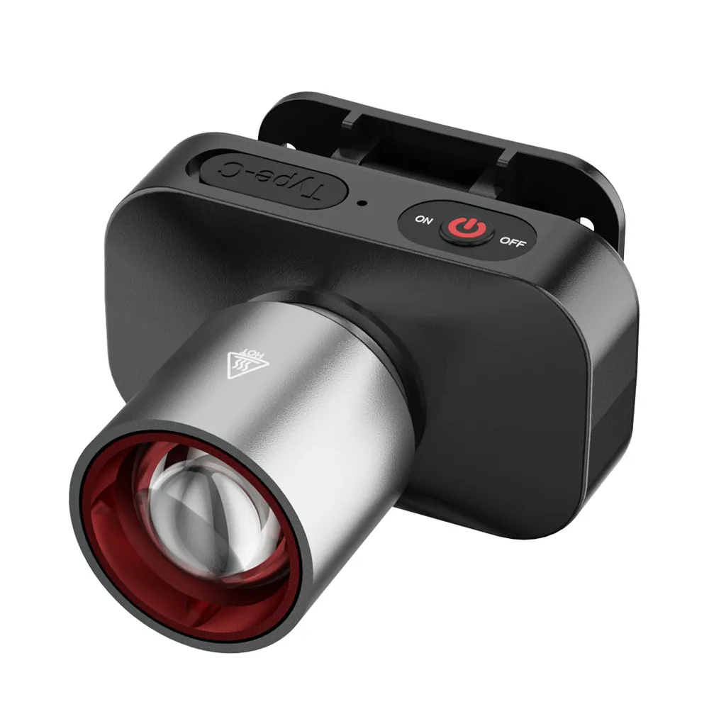 LED Headlights - Strong Light Zoom Aluminum Alloy Rechargeable Headlights