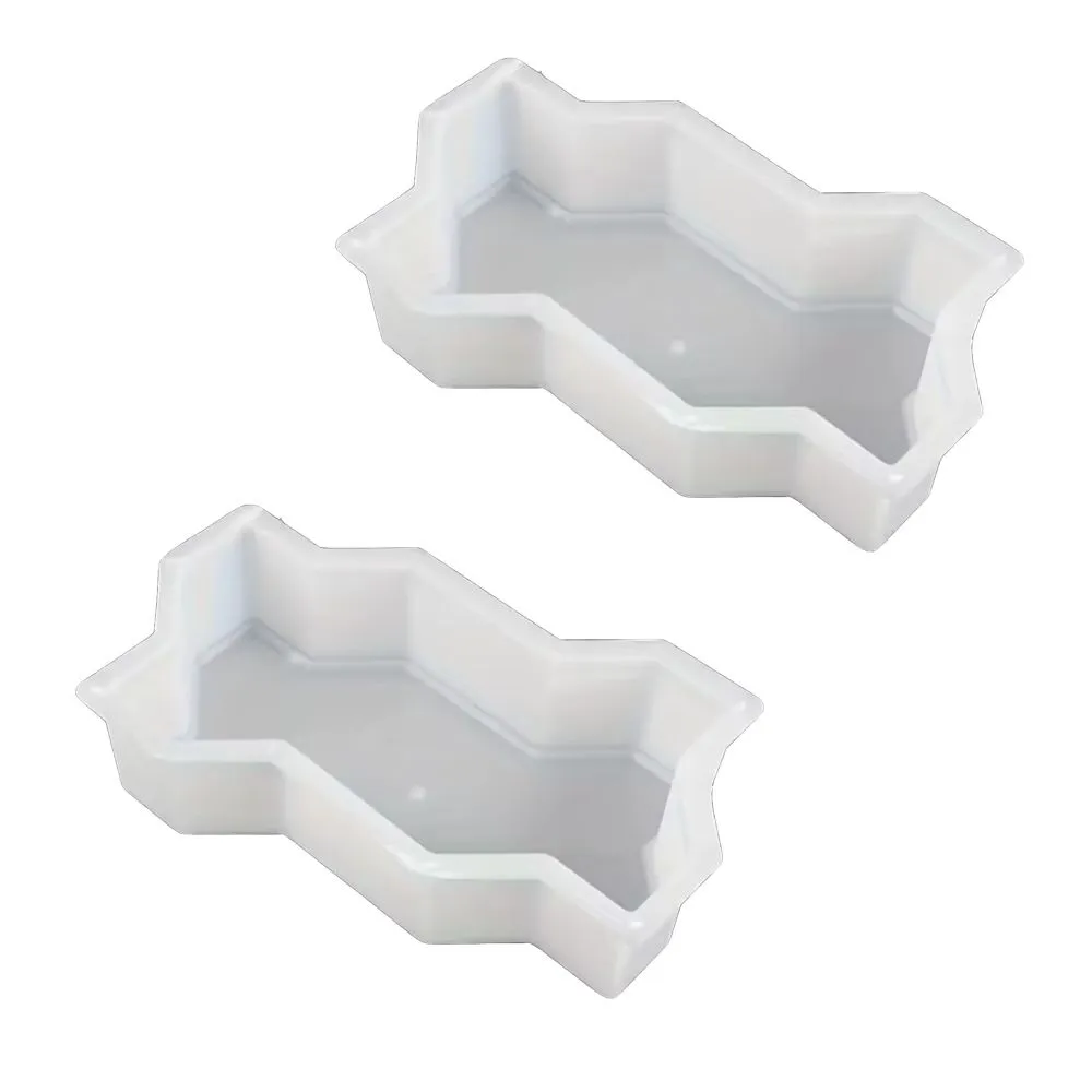 2 Pack Reusable Path Concrete Three-Wave Cement Brick Mold - 22cm