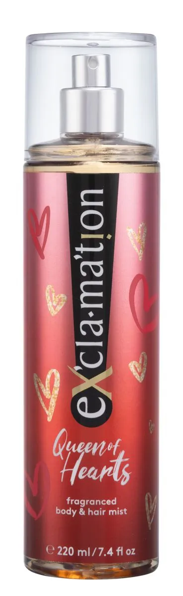 Exclamation Body & Hair Fragrance Mist 220ml - Queen of Hearts