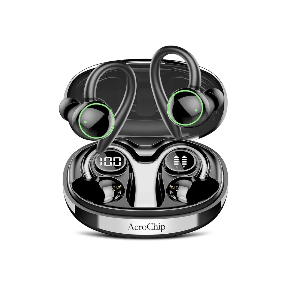 Waterproof Wireless Earphone, Bluetooth 5.4 Headphones Sport with Earhooks