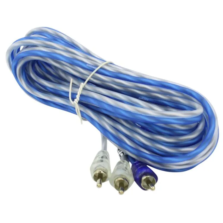 Targa RCS-05M RCA Car Audio Wiring Cable - 5 Meters - Blue