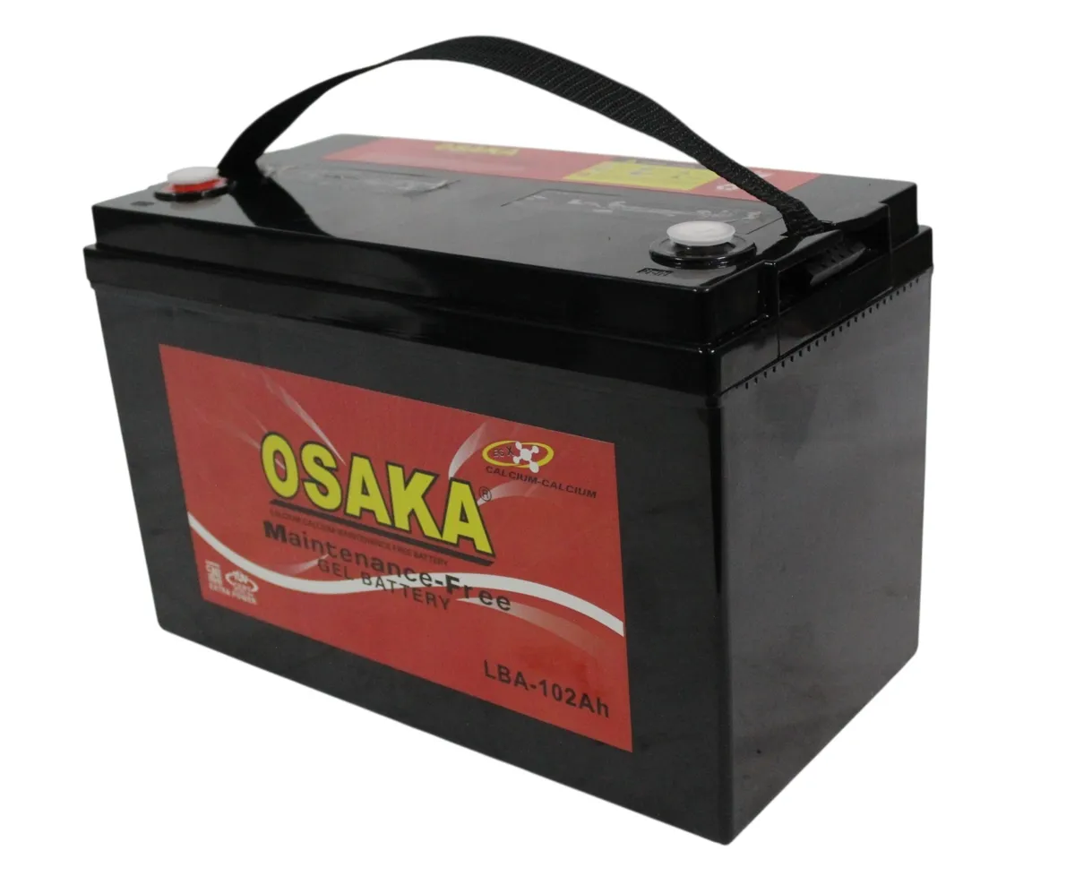 OSAKA 12V 102Ah Rechargeable Deep Cycle Gel Solar/UPS Battery -( LBA 102Ah)