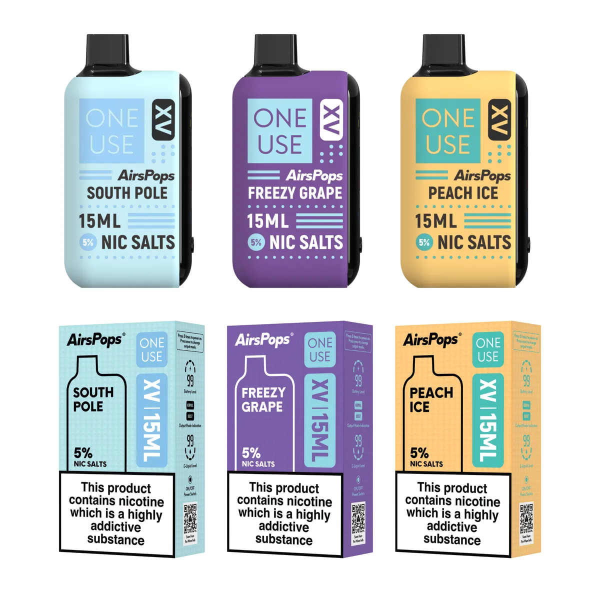 AirsPops XV - 3 Pack - Mixed Flavours