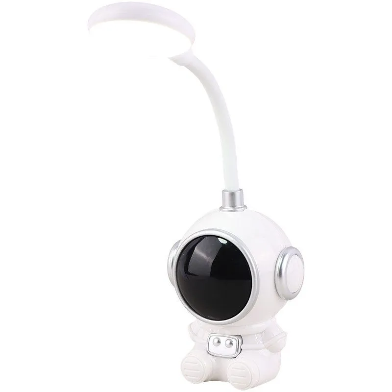 Norden Kids Astronaut LED Nightlight - Rechargeable Bedside Lamp - Silver