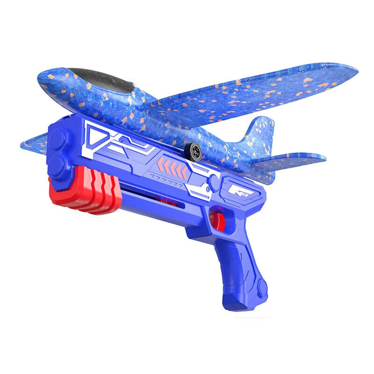 Outdoor Airplane Launcher For Kids - Outdoor Fun & Entertainment Kids Toy. - Blue