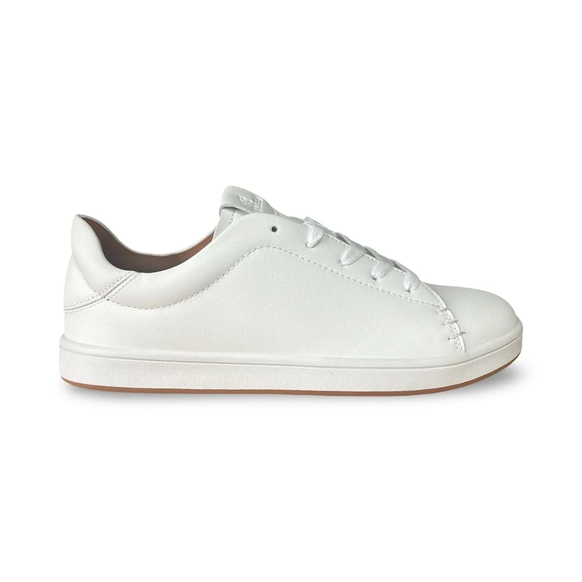 Women's Sneakers - Classic Low Top Lace-Up Casual Shoes - White