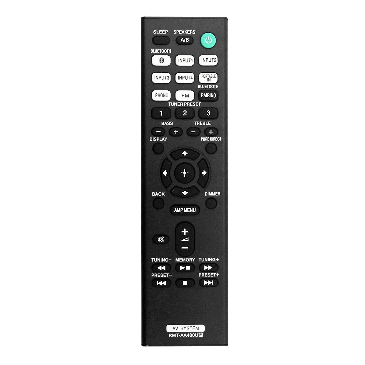-AA400U Remote Control for Stereo Receiver STR-DH190 STRDH190