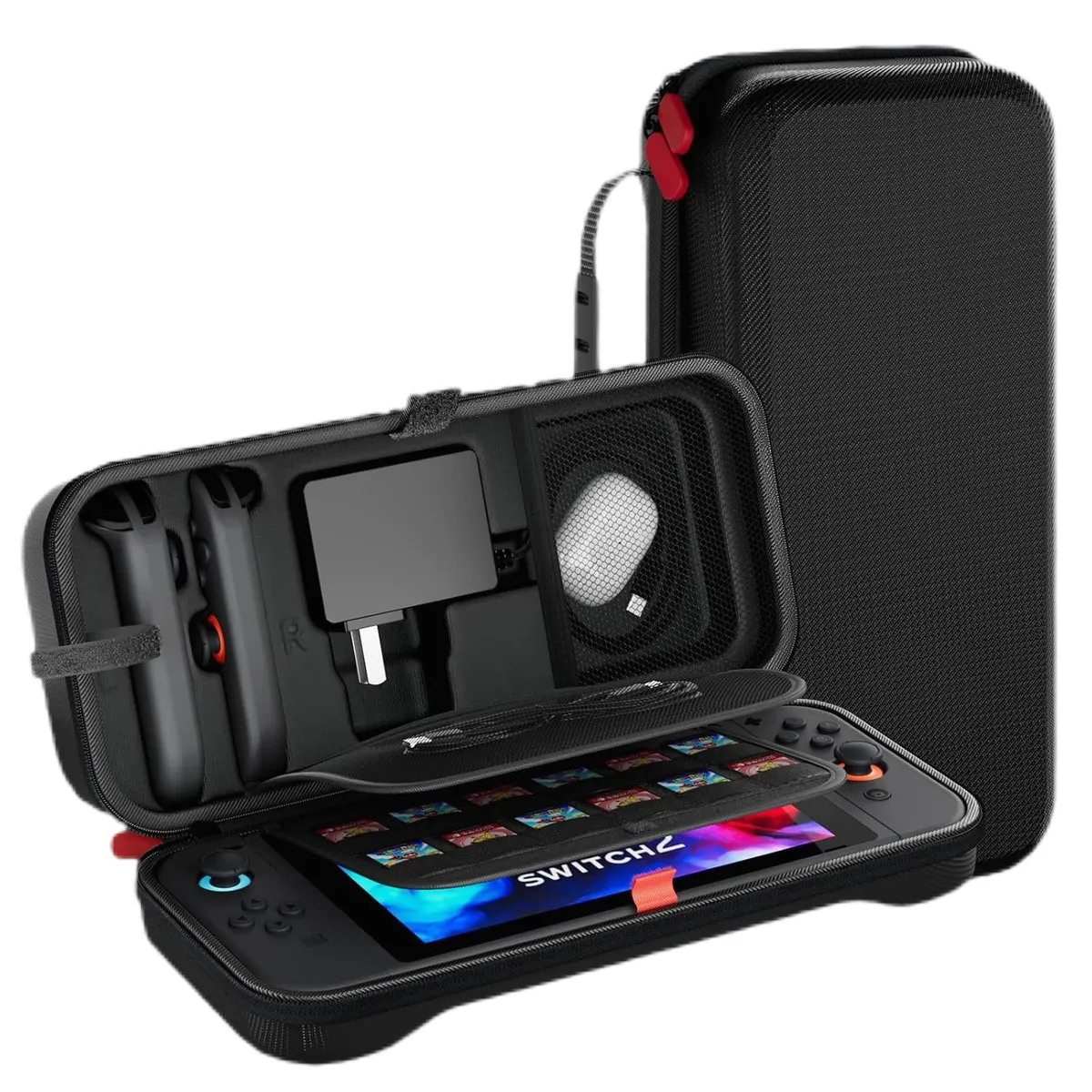 Carrying Case compatible with Nintendo Switch 2 (2025) 24 Game Card Slots
