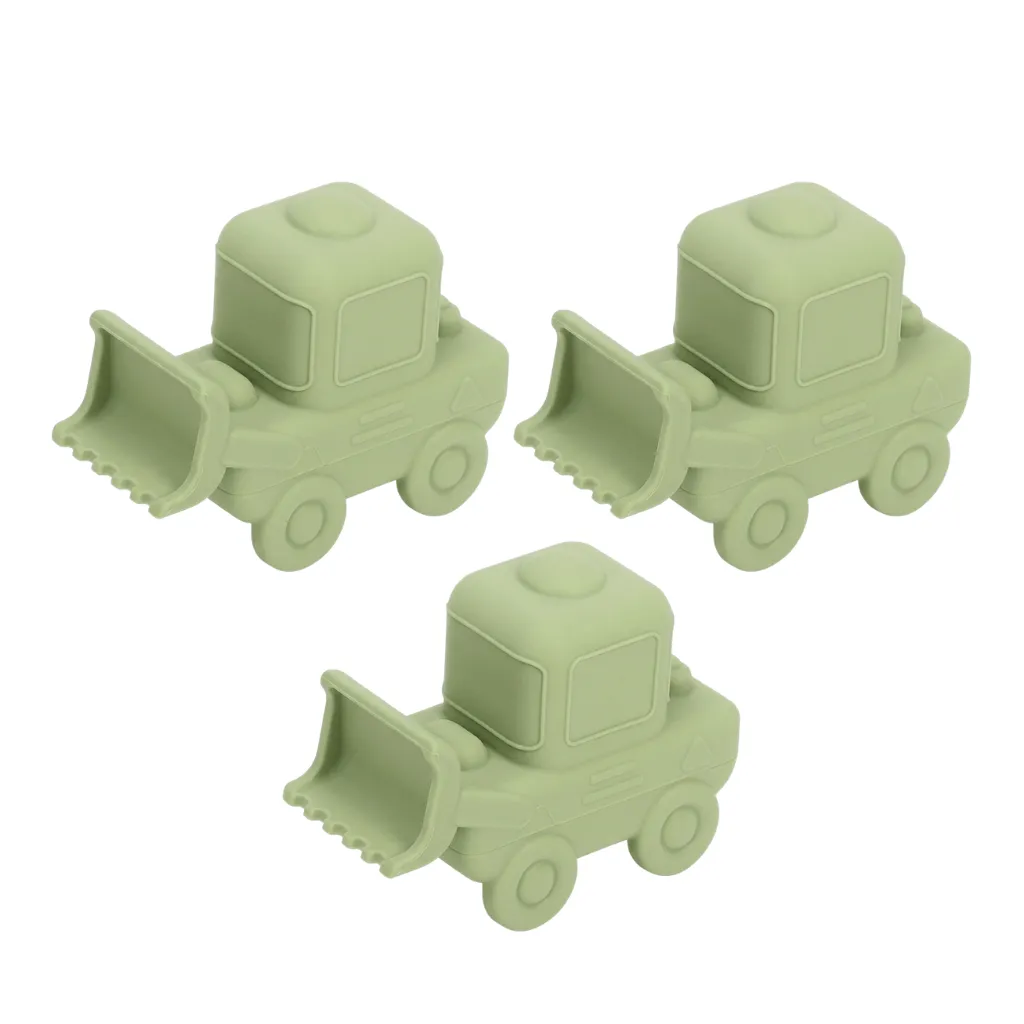 3 Pack - Baby Bulldozer Truck Bath Toy - Green