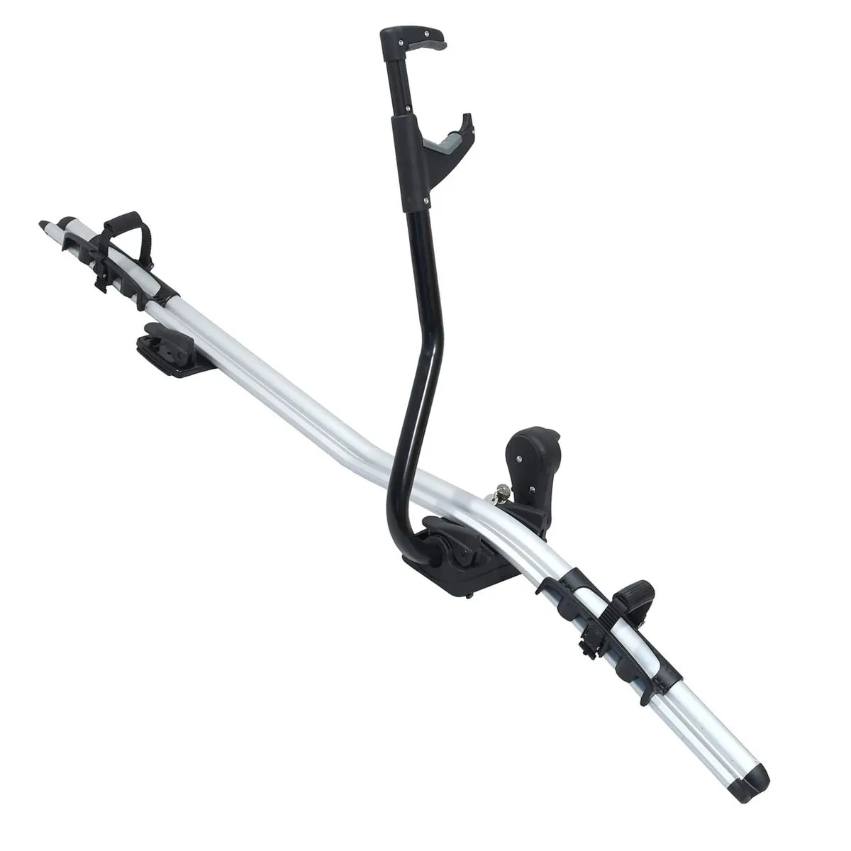 Single Frame Aluminum Alloy Bike Framecar Roof Mounted Locking Bicycle Rack