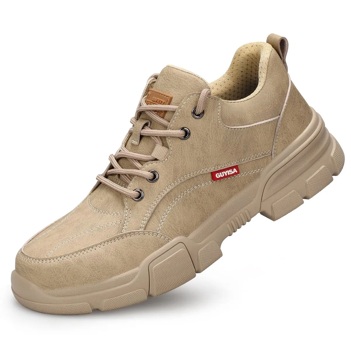 GUYISA Lightweight Steel Toe Safety Shoes - Slip-Resistant Industrial shoes