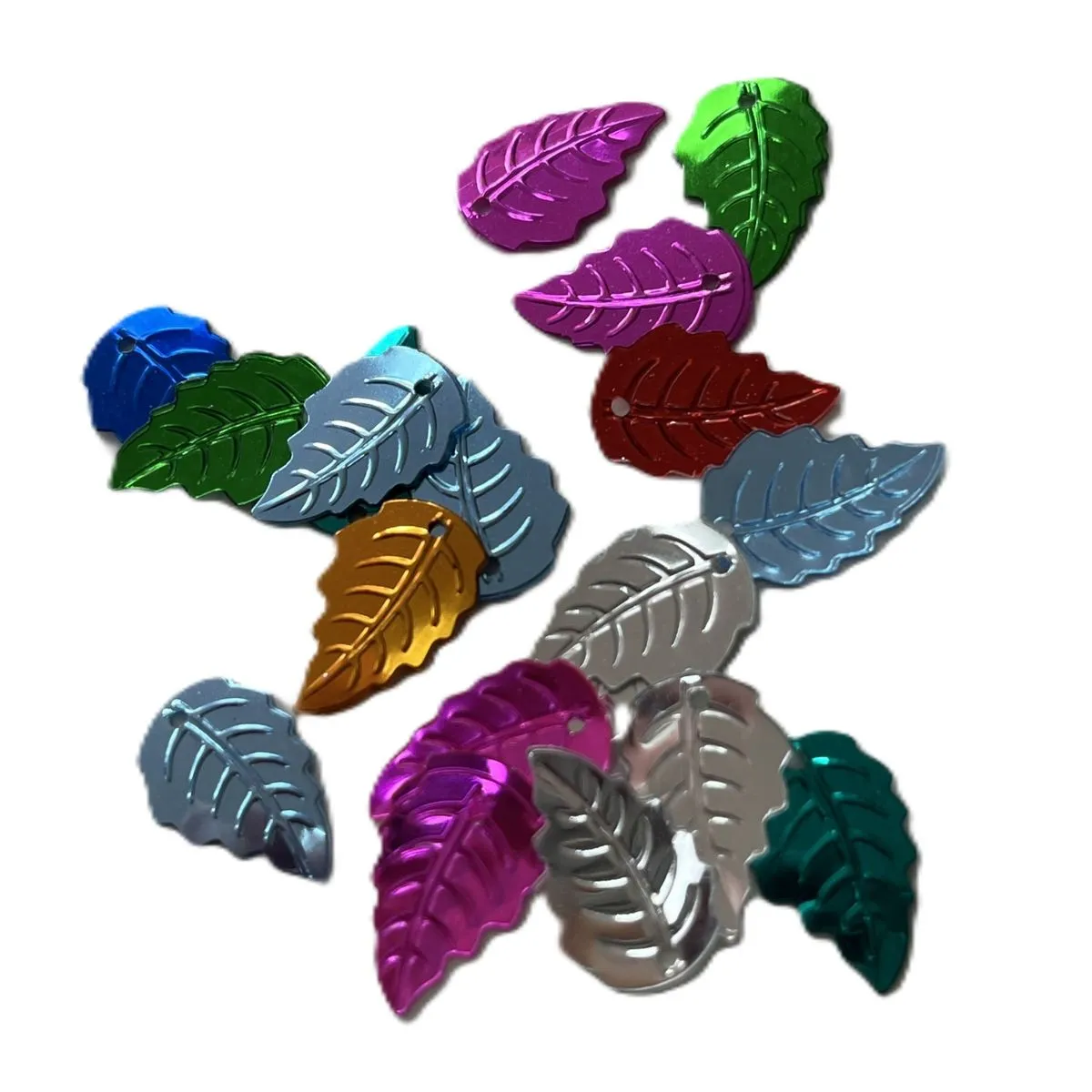 Gutermann Fancy Shape Variations Sequins (1 x 4 Gram Tube) - Metal Leaf - 9911