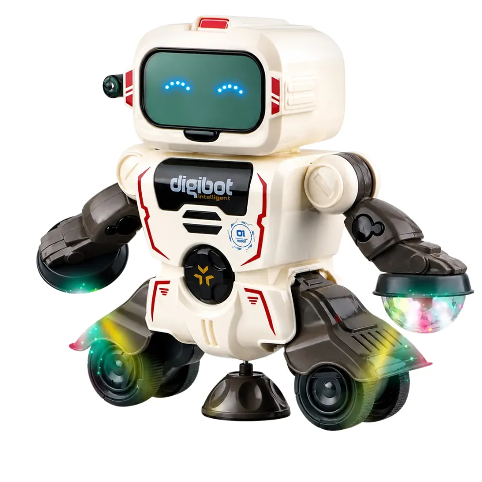 Smart Rotating Robot With Lights And A Speaker