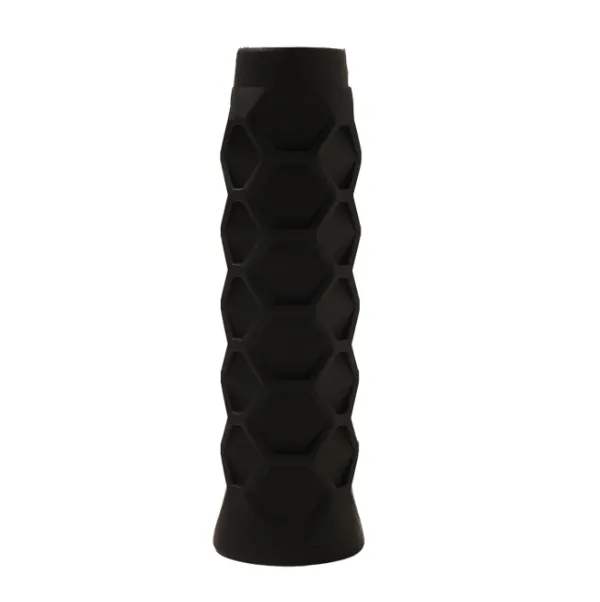 The Padel Plug Rubber Forever Grip - Hexagon Pattern - Black