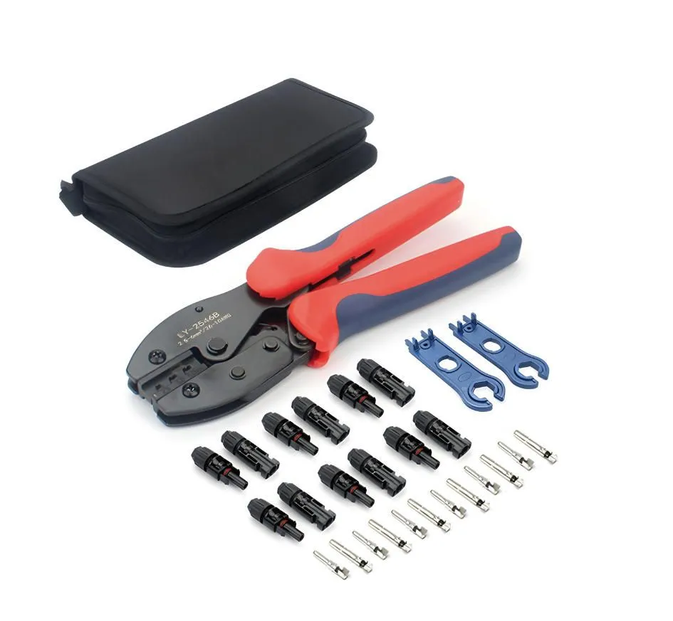 Solar Cable & PV Connector Crimp Tool Kit for Solar Installations