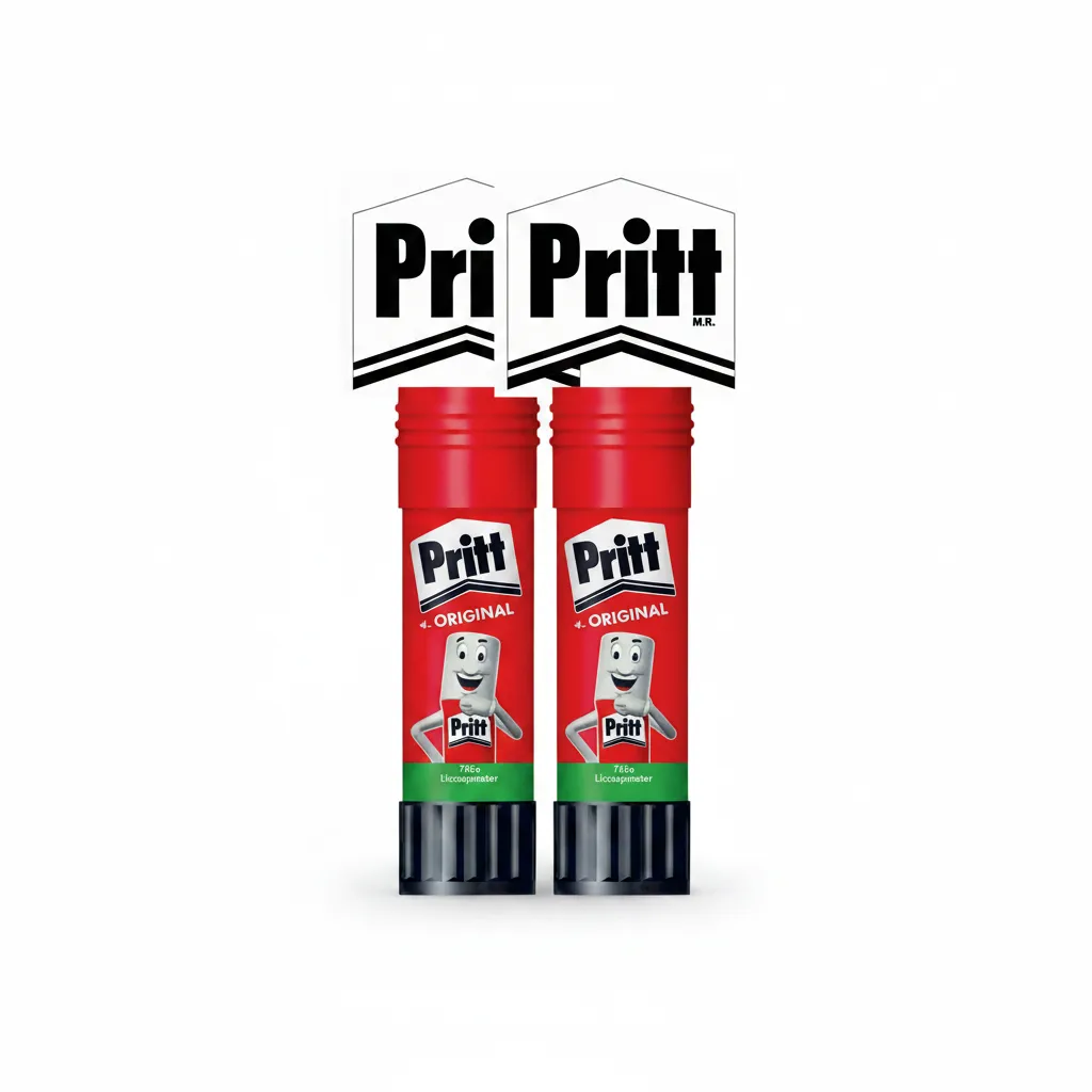 Pritt Glue Stick 43g - Child-Friendly, Washable Adhesive - 2 Pack