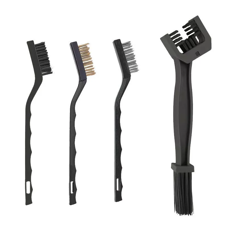 4 PCS Motorcycle And Bicycle Chain Cleaning Brush,Rust Removal &Maintenance