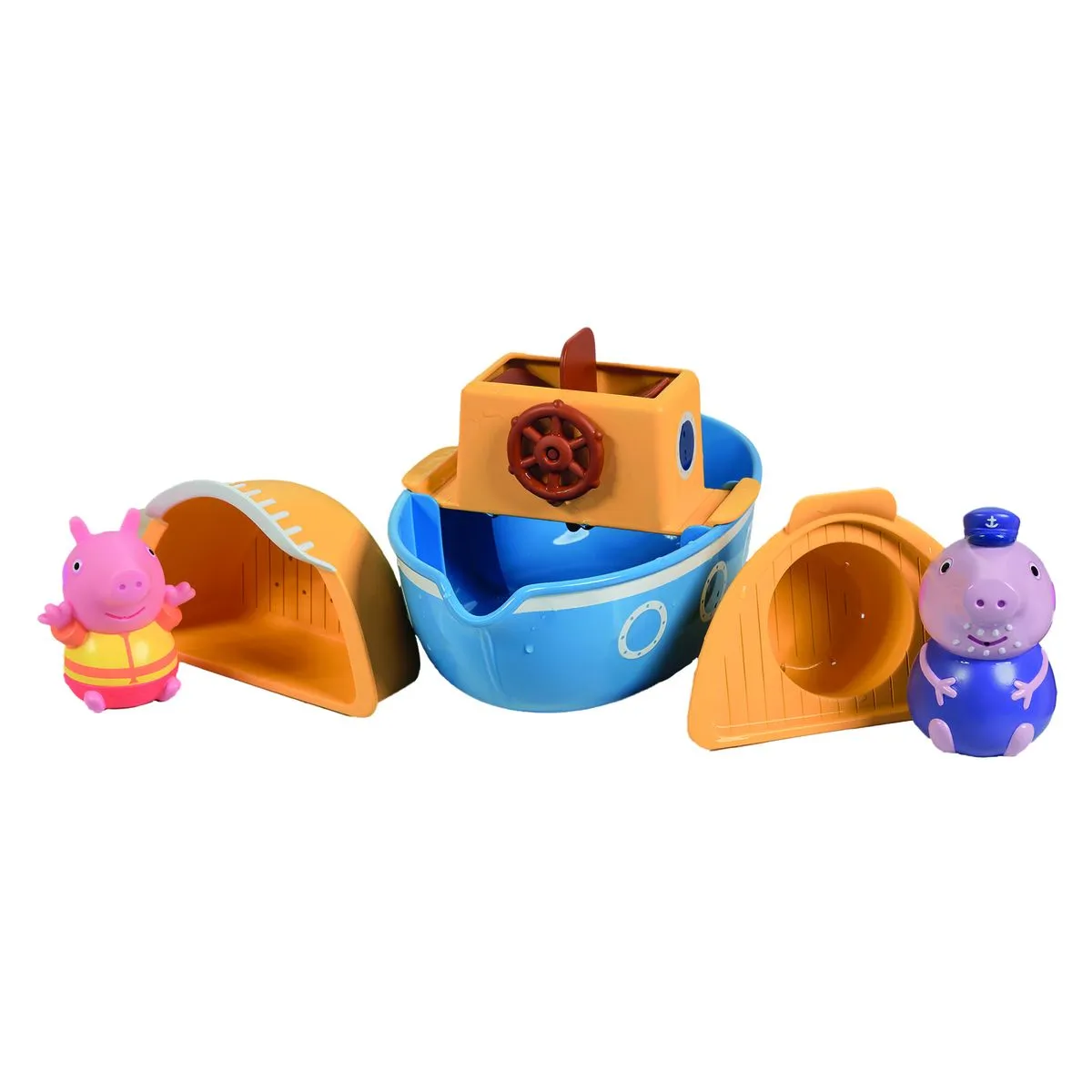 Peppa Pig - Bath Toy - Grandpa Pig's Splash & Pour Boat