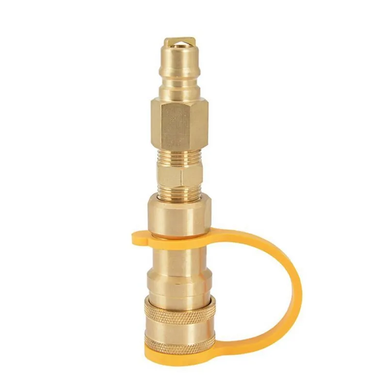 3/8 Inch Natural Gas Quick Connector Brass Propane Adapter Fittings for LP