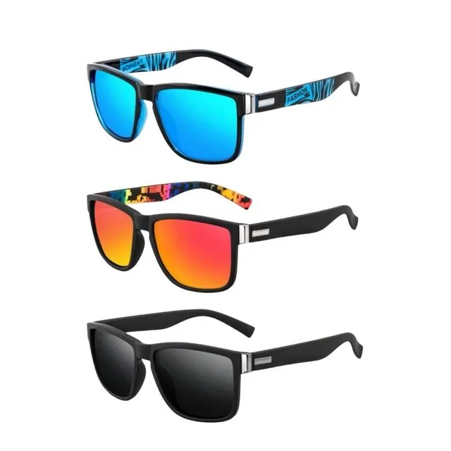 3Pieces Polarized Sunglasses Outdoor Sport Sun Glasses
