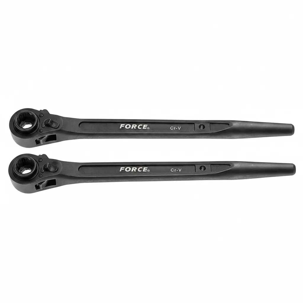 Force Double Socket Ratchet Wrench 32mm & 36mm for Scaffolding - 2 Pack