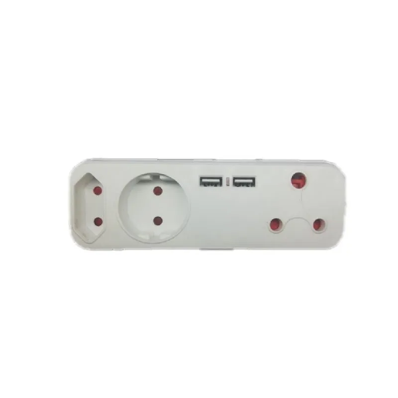 5 Way Adapter with 2 USB Charging Ports