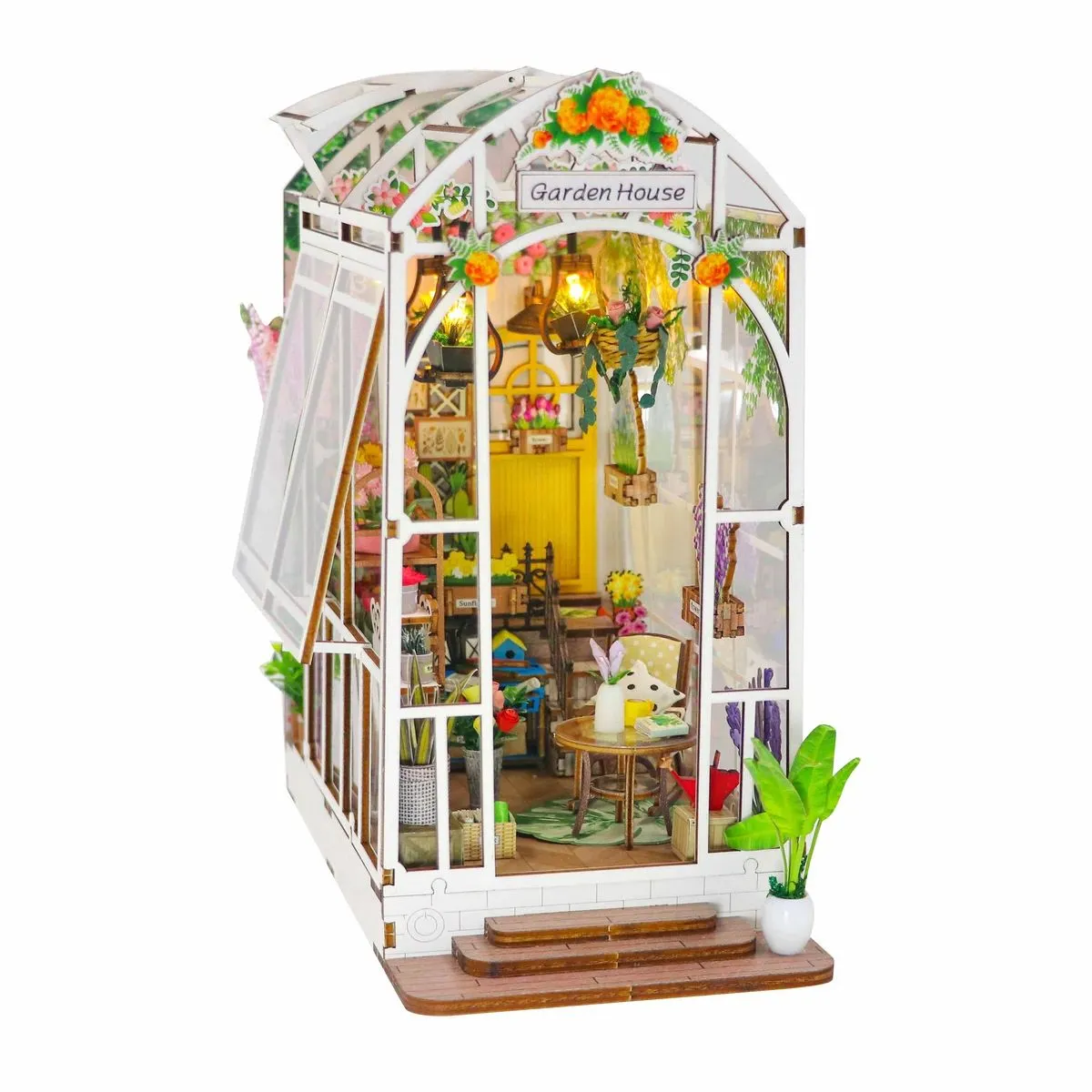 Pocohouze Garden House DIY Book Nook Shelf Insert Kit