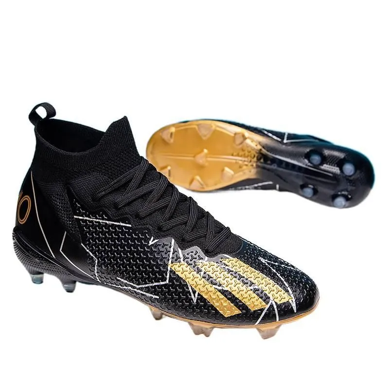 Adult Unisex High-Top Soccer Boot,Upper Non-Slip Sole, Football Cleats Boot