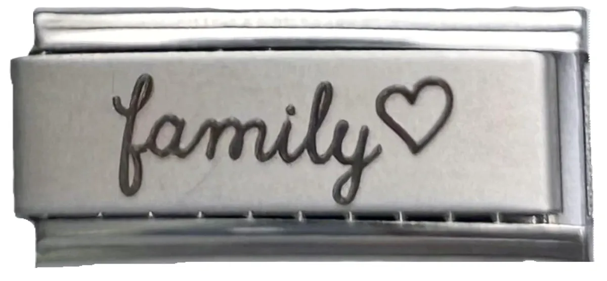 Family Superlink 9MM Italian Charm - Matt