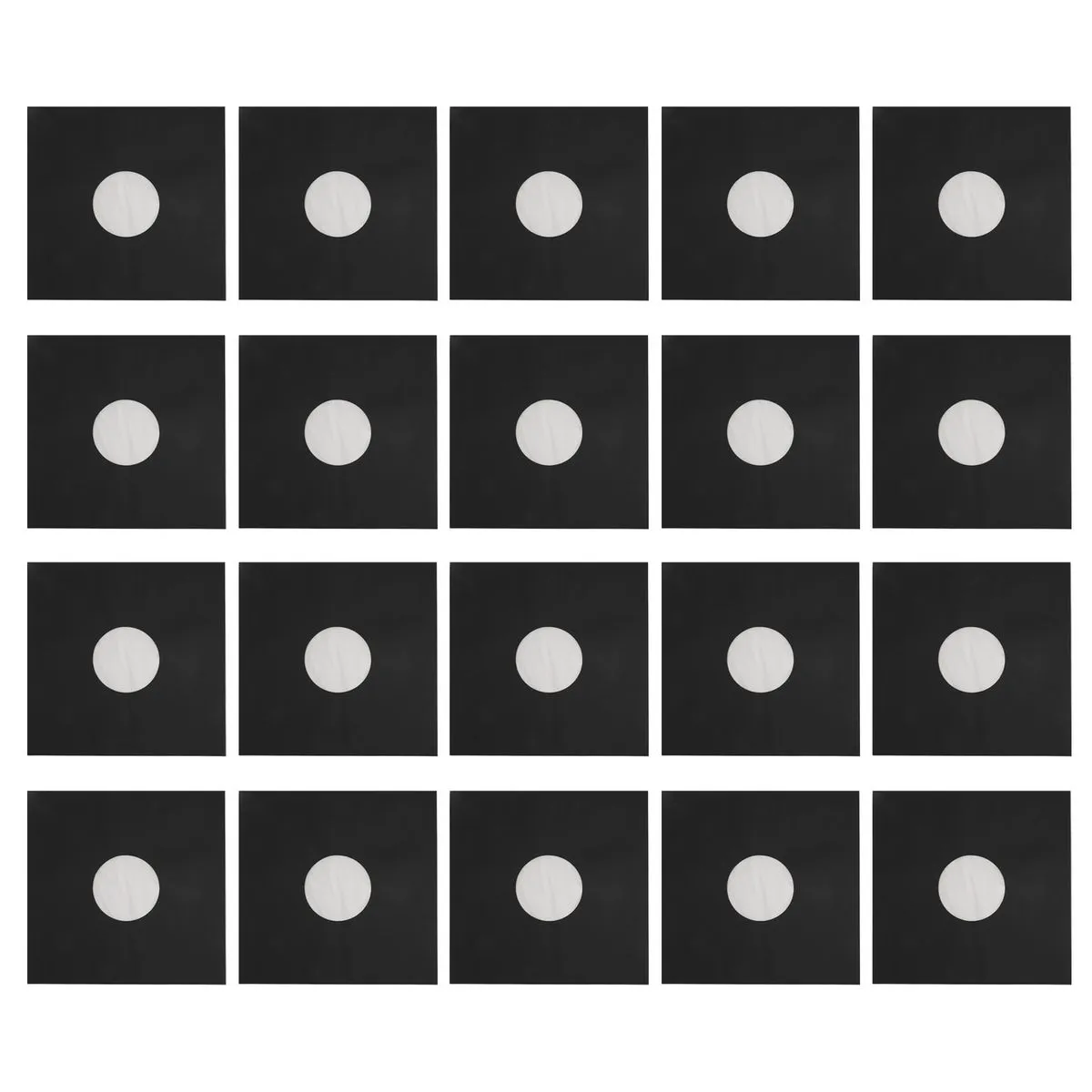 20Pieces Record Kraft Paper Jackets 12" Storage 33 Rpm Matte Black