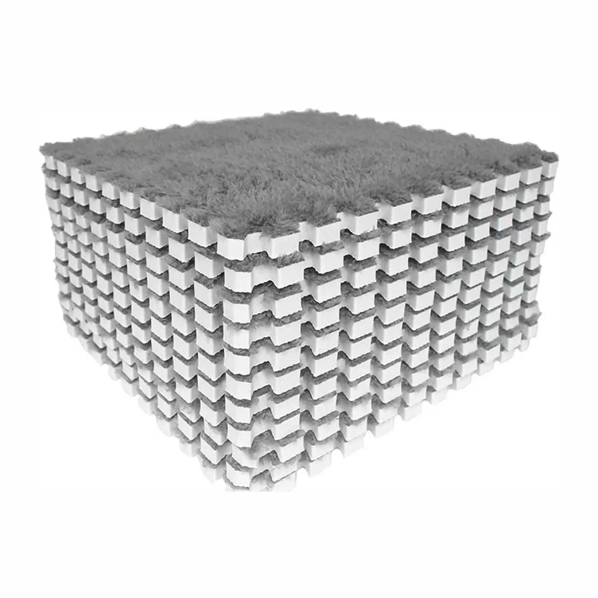 10 x Interlocking Foam Rugs - Grey