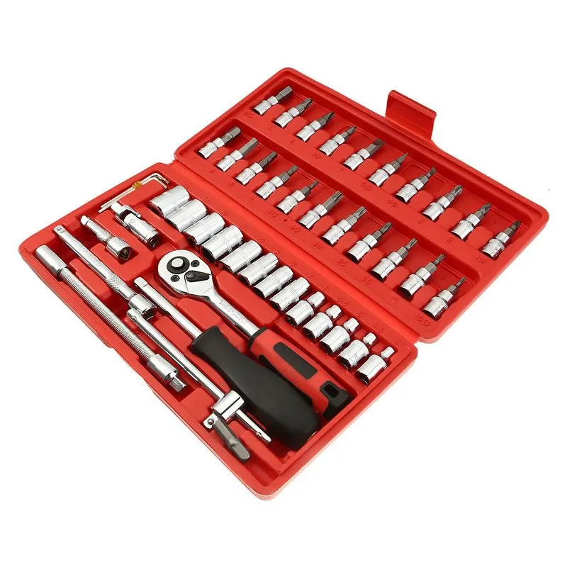 46 Pieces 1/4-Inch Socket Set