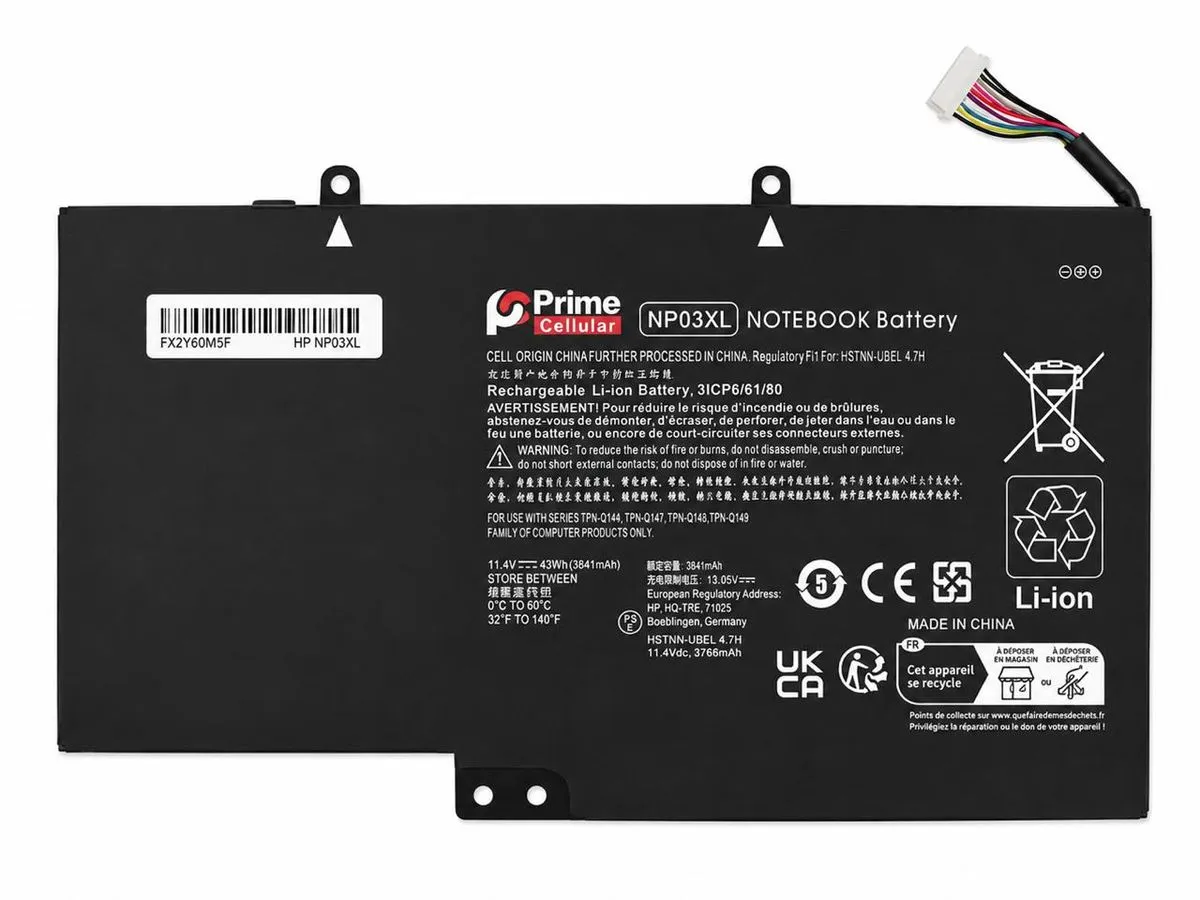Replacement Laptop Battery with Compatible HP NP03XL Pavilion x360 13-
