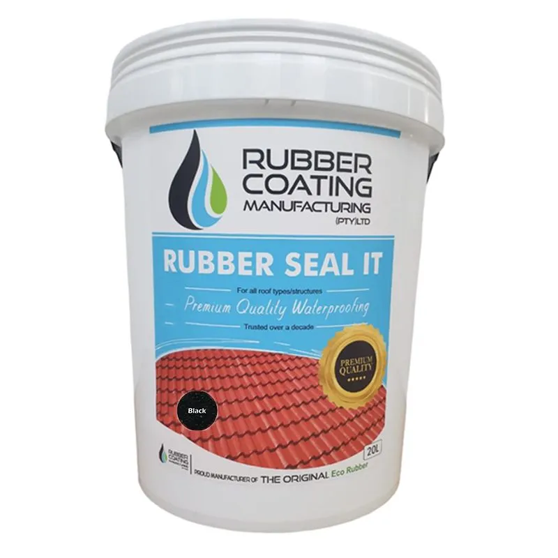 RCM Rubber Seal it Waterproof Coating 20 Litre - Black