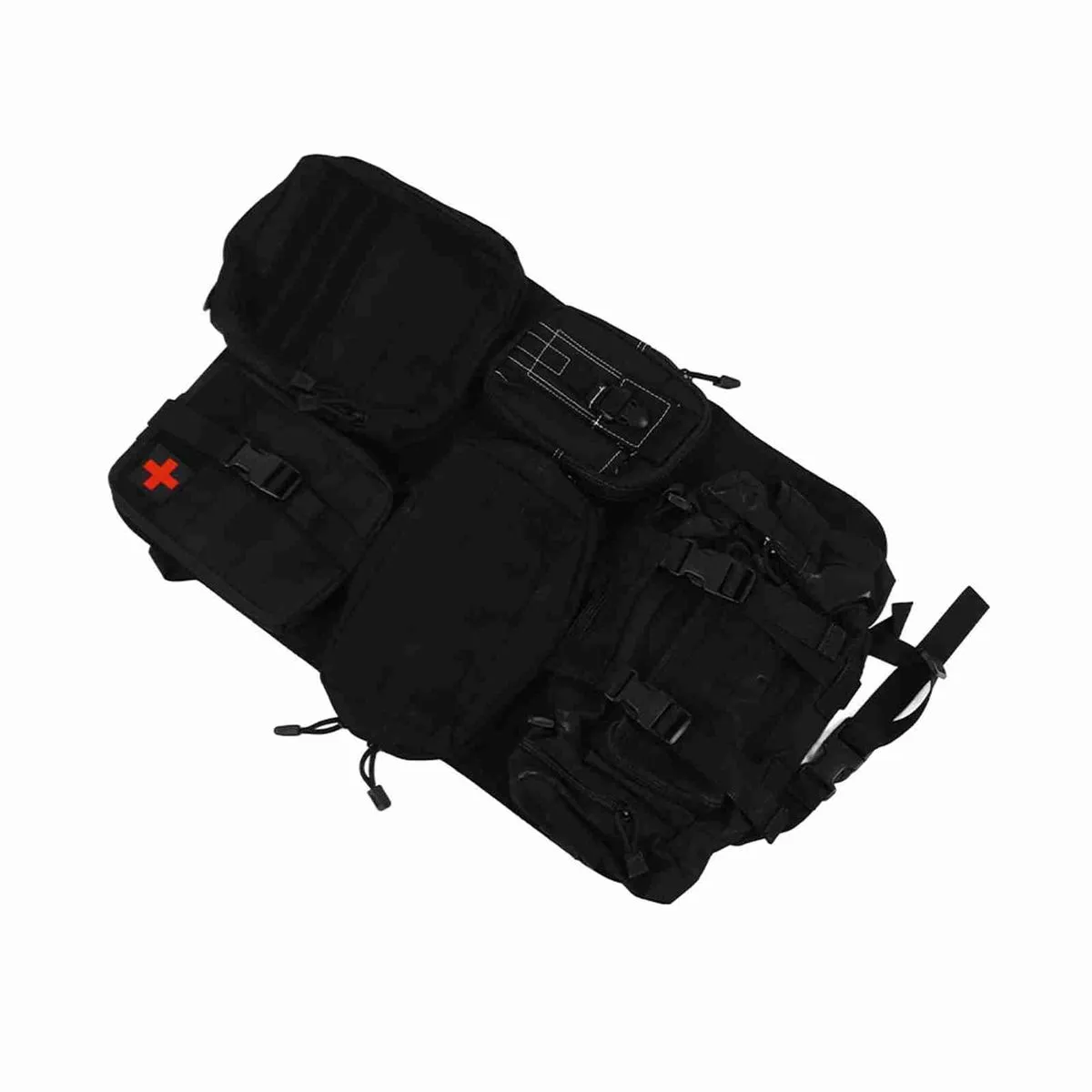 Car Seat Back Organizer with Detachable Molle Pouches
