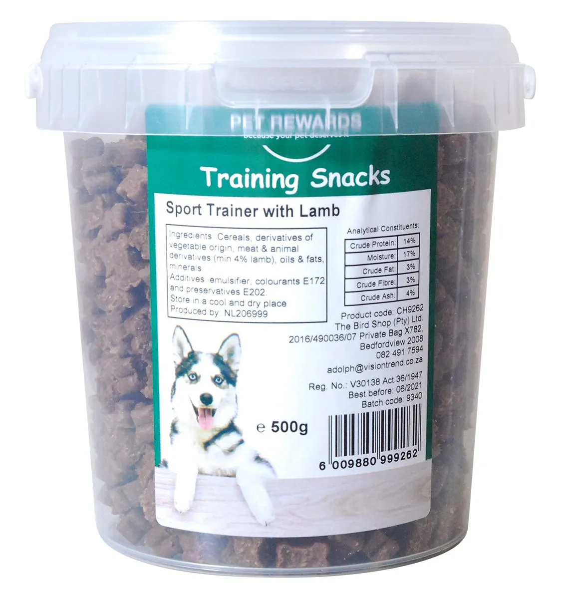 Pet Rewards - Dog Trainer With Lamb Gluten Free 500g