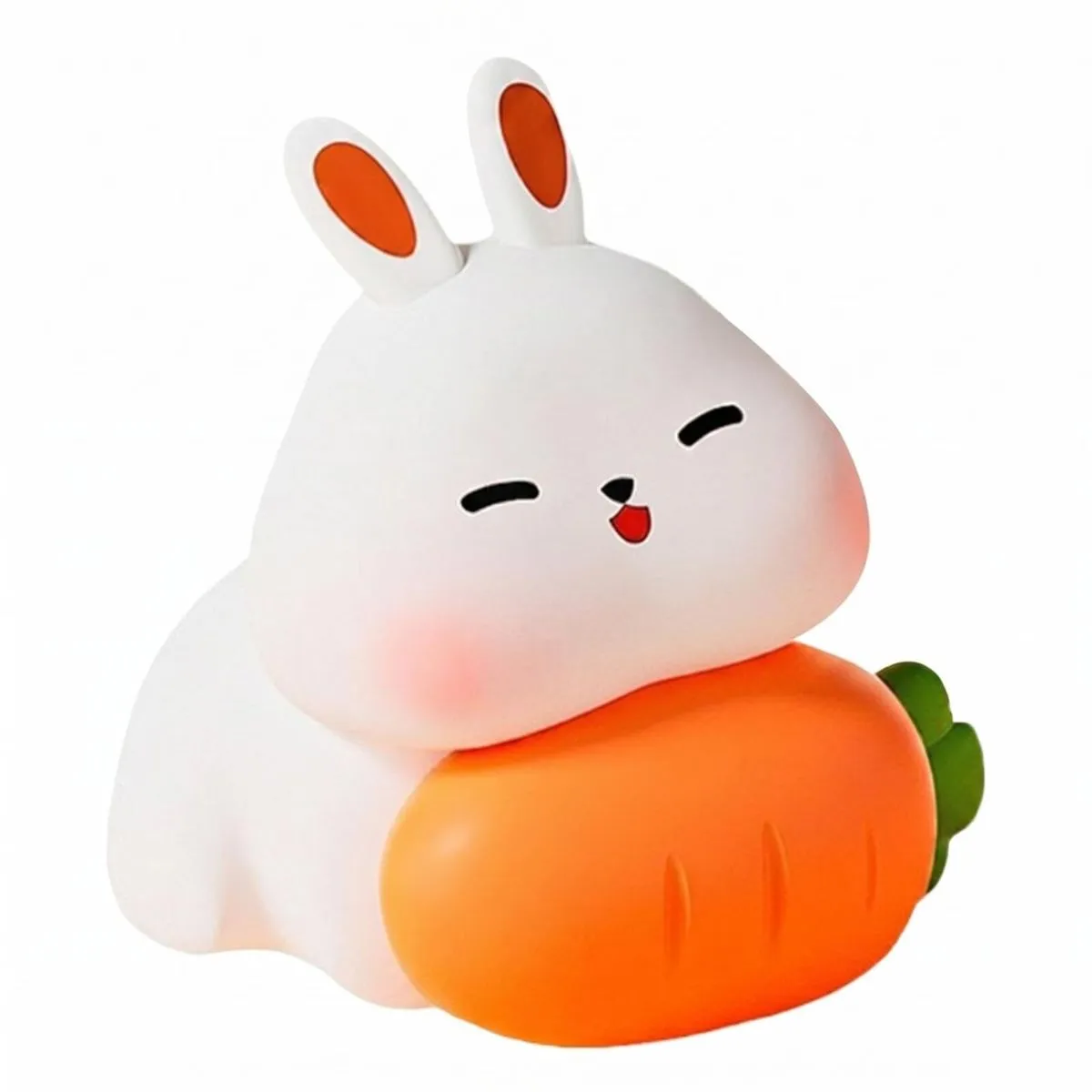 Rechargeable Dimmable Bunny Night Light - Soft Silicone Nursery Lamp