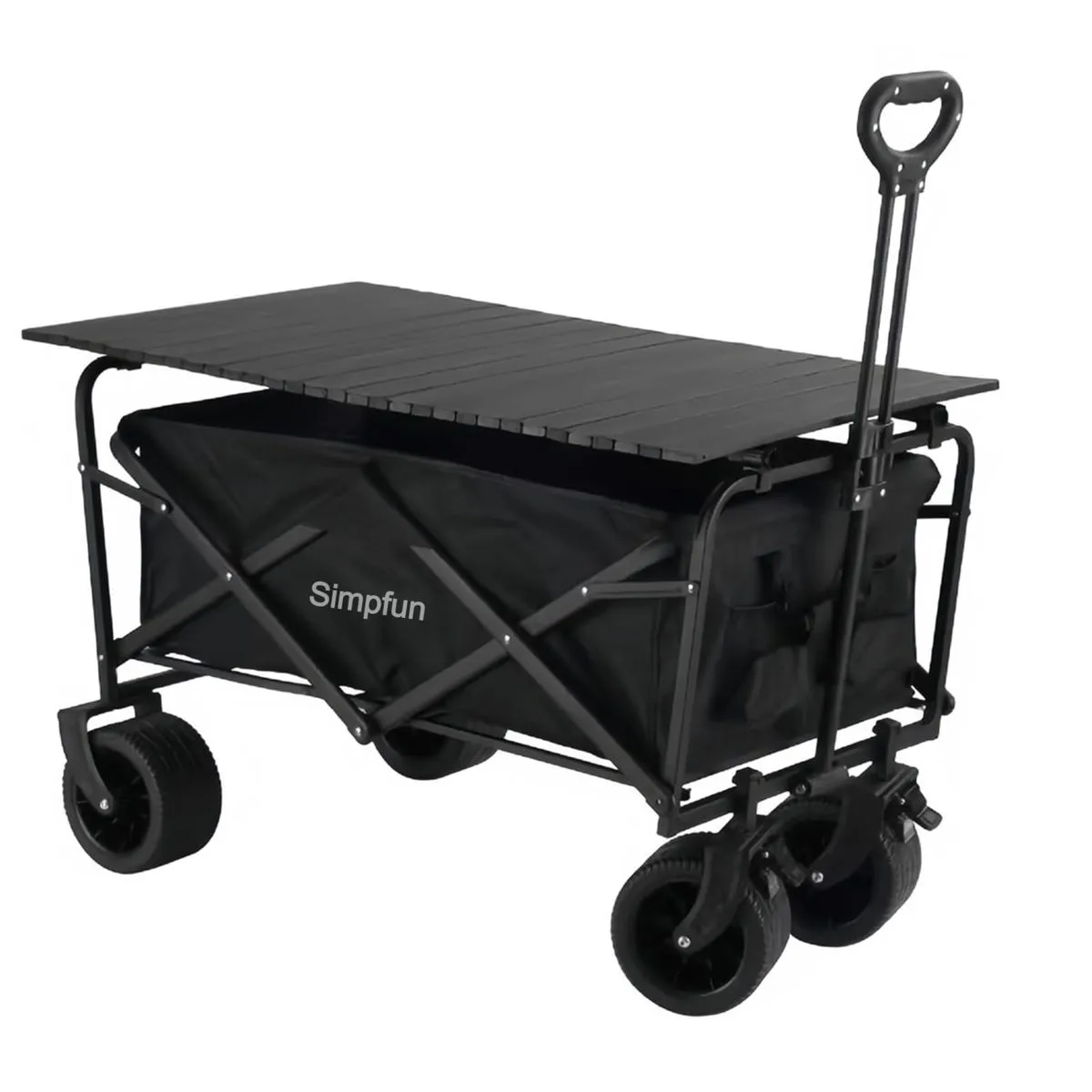 180L Heavy-Duty Foldable Utility Wagon with 600D Oxford Cloth