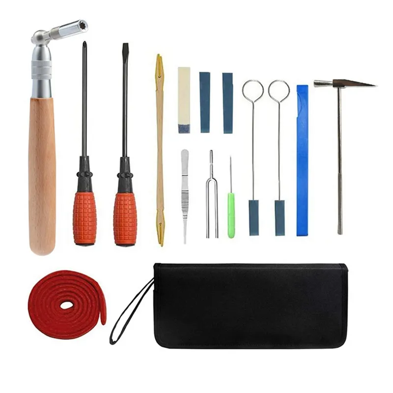 Piano Tuning Kit Tuner Tool Set Wooden Handle Fixed Tuning Wrench