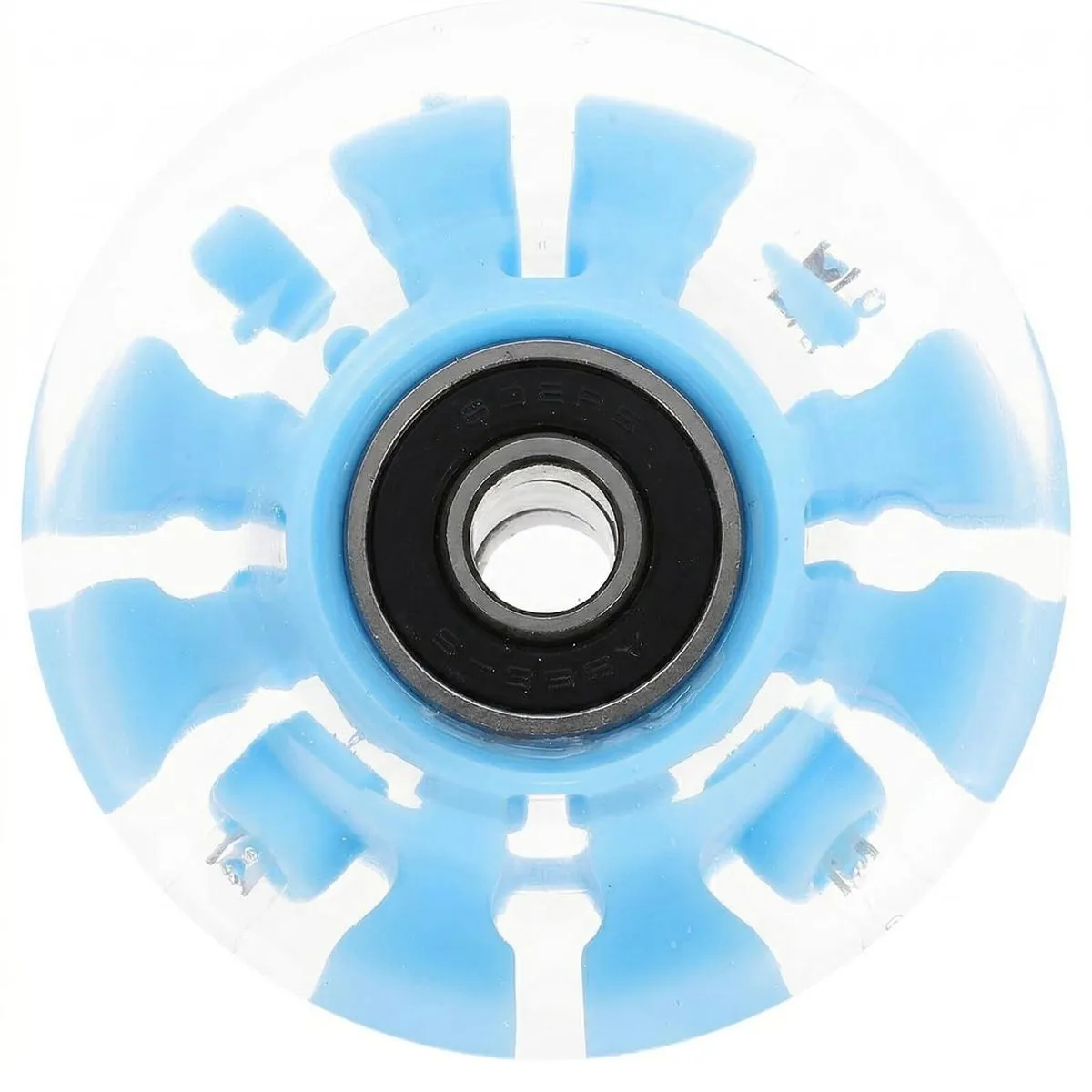 4-Pack Luminous LED Light-Up Roller Skate Wheels - Blue