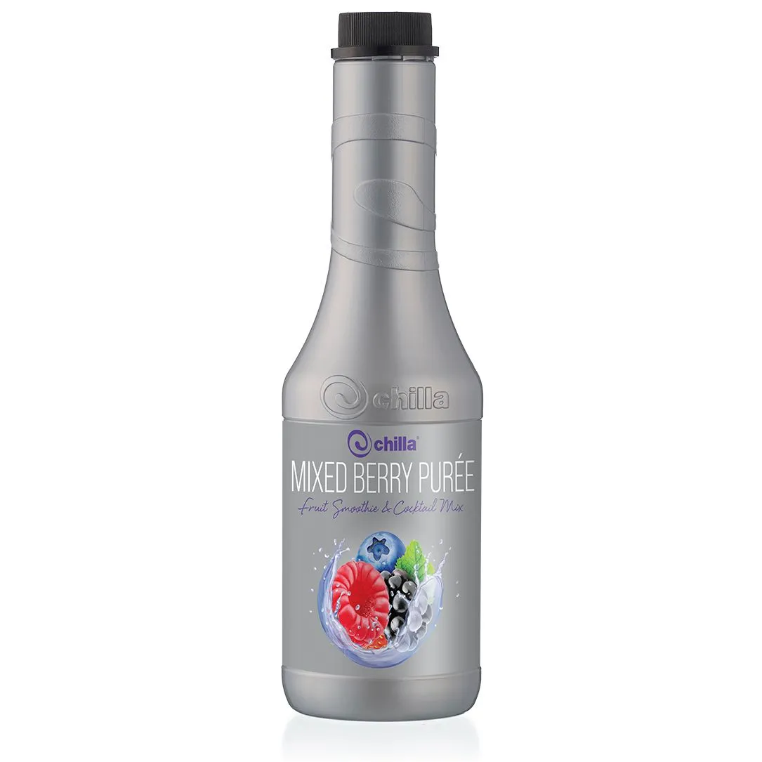 Chilla Mixed Berry Smoothie 1 L - Delicious Berry Fruit Drink Mix, Desserts