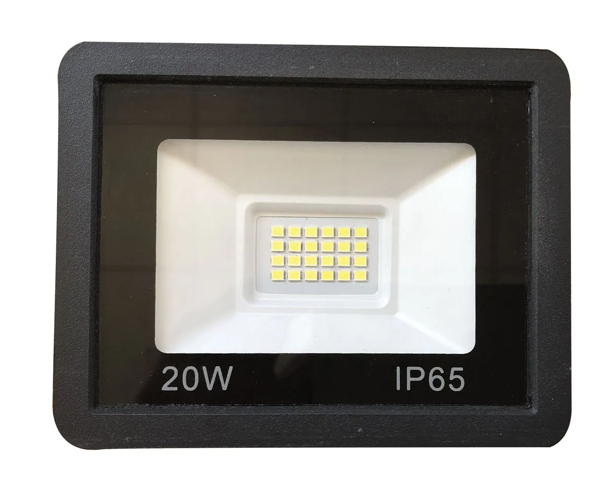 Bright Star Lighting 20W Wall Mount LED Flood Light - Black, 6000K - FL071