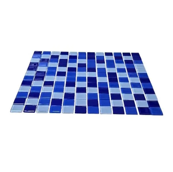 Glass Mosaic Tiles - Box - Mix Blue - Walls, Floors, Swimming Pools