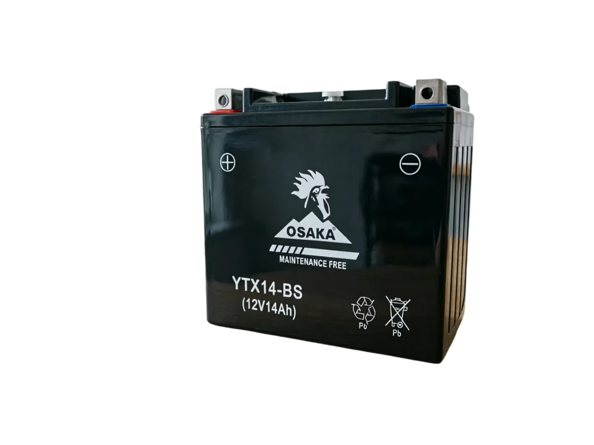 Osaka YTX14 12V 14Ah Maintenance-Free Deep Cycle Motorcycle Battery